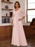 A-Line/Princess Sweetheart Neck 3/4 Sleeves Floor-Length Mother Of The Bride Dresses With Ruffles & Appliques
