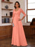 A-Line/Princess Sweetheart Neck 3/4 Sleeves Floor-Length Mother Of The Bride Dresses With Ruffles & Appliques