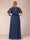 A-Line Chiffon Long Plus Size Mother of the Bride Dresses with Jacket & Appliques