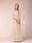 A-Line/Princess Sheer Neck Half Sleeves Long Formal Evening Dresses with Beading & Appliques