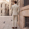 Tailored Fit Single Breasted Two-buttons 2 Pieces Solid Colored Men's Wedding Suits