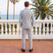 Tailored Fit Single Breasted Two-buttons Striped Men's Jackets