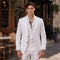 Tailored Fit Single Breasted Two-buttons 2 Pieces Solid Colored Men's Wedding Suits