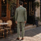 Tailored Fit Single Breasted Two-buttons 2 Pieces Solid Colored Men's Wedding Suits