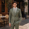 Tailored Fit Single Breasted Two-buttons 2 Pieces Solid Colored Men's Wedding Suits