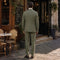 Tailored Fit Single Breasted Two-buttons 2 Pieces Solid Colored Men's Wedding Suits