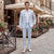 Tailored Fit Single Breasted Two-buttons Solid Men's Wedding Jackets