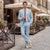 Tailored Fit Single Breasted Two-buttons 2 Pieces Solid Colored Men's Wedding Suits