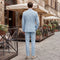 Tailored Fit Single Breasted Two-buttons 2 Pieces Solid Colored Men's Wedding Suits
