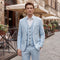 Tailored Fit Single Breasted Two-buttons 3 Pieces Solid Colored Men's Wedding Suits