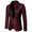 Men's Tailored Fit Single Breasted One-Button Printed Party Jacket