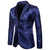 Men's Tailored Fit Single Breasted One-Button Printed Party Jacket