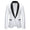 Men's Tailored Fit Single Breasted One-Button Printed Party Jacket