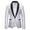 Men's Tailored Fit Single Breasted One-Button Printed Party Jacket