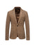 Tailored Fit Single Breasted One-Button Striped Men's Party Jacket