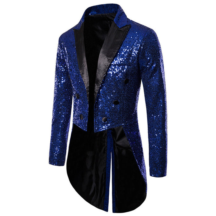 Tailored Fit Single Breasted Six-Button Sequin Colored Men&