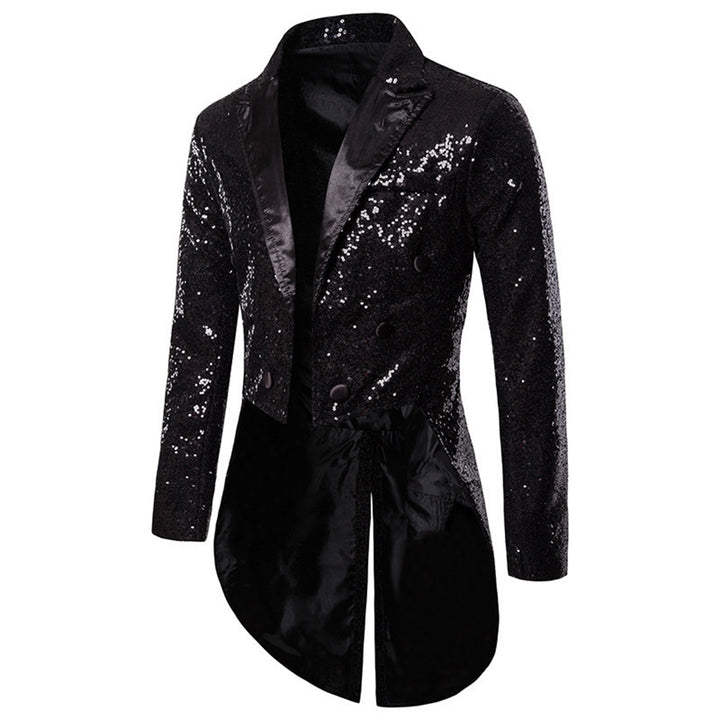 Tailored Fit Single Breasted Six-Button Sequin Colored Men&