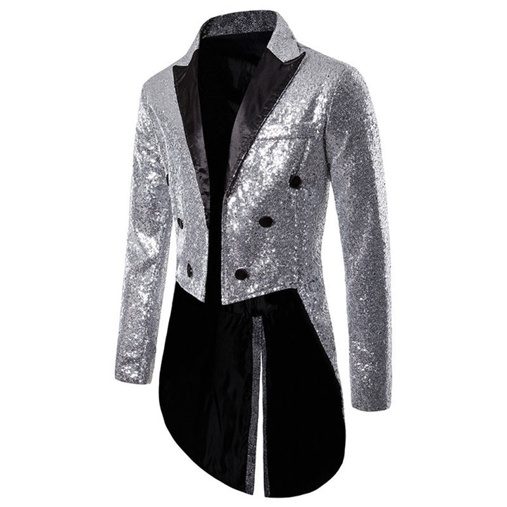 Tailored Fit Single Breasted Six-Button Sequin Colored Men&