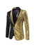 Tailored Fit Single Breasted One-Button Sequin Men's Party Jacket