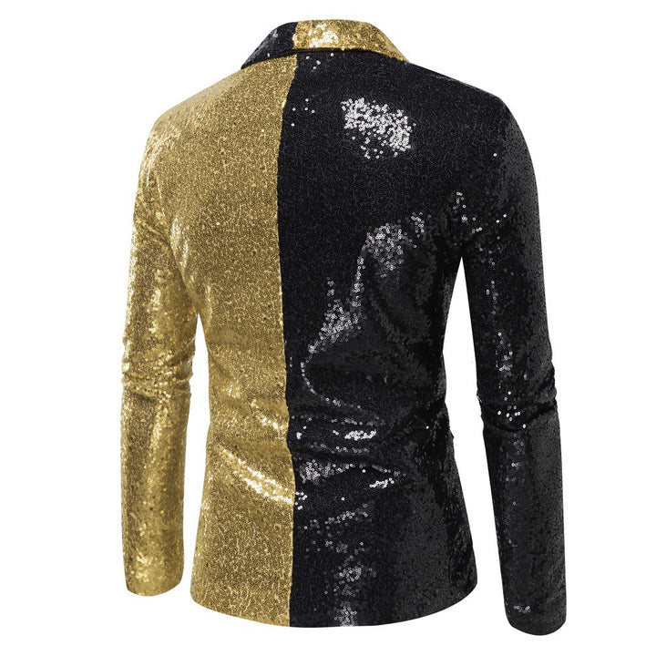 Tailored Fit Single Breasted One-Button Sequin Men&