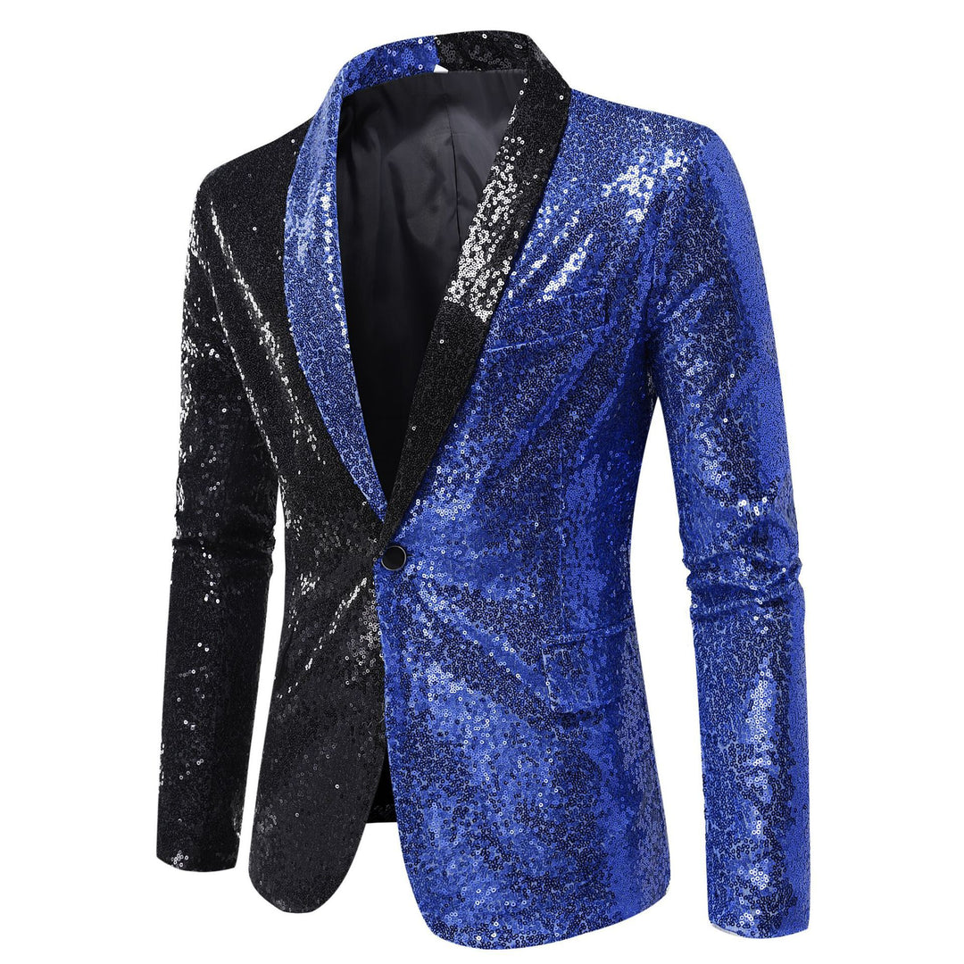 Tailored Fit Single Breasted One-Button Sequin Men&