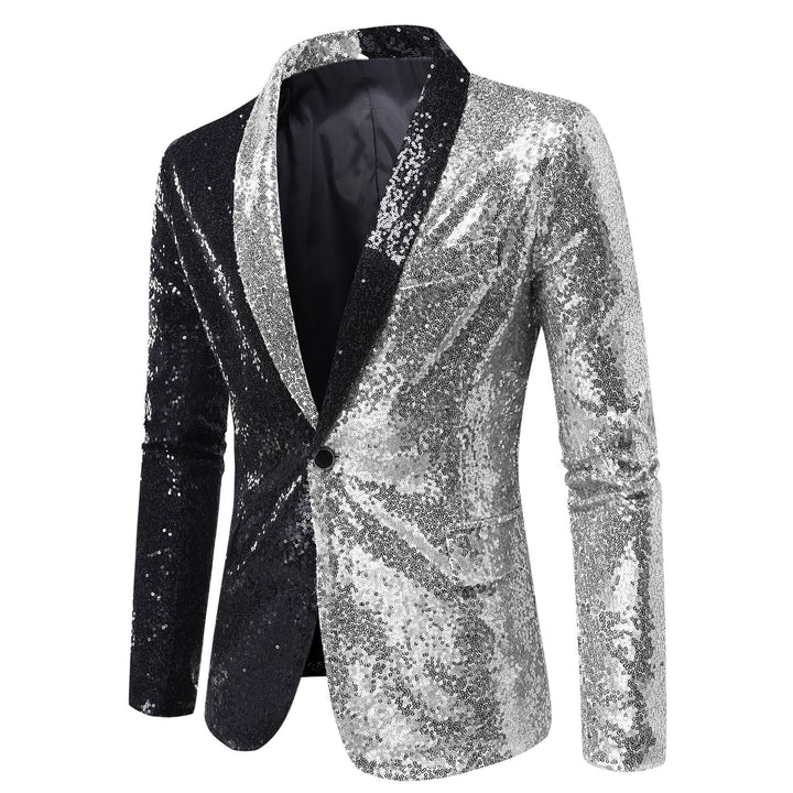 Tailored Fit Single Breasted One-Button Sequin Men&