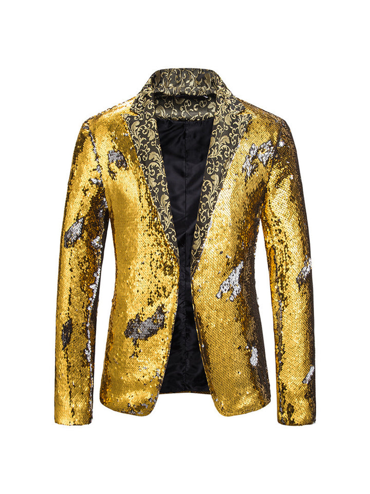 Tailored Fit Single Breasted Sequin Men&