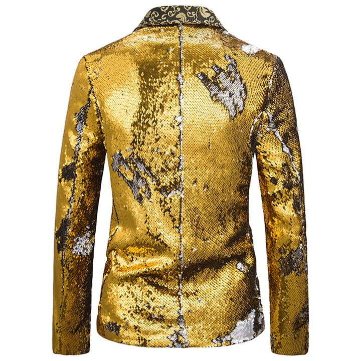 Tailored Fit Single Breasted Sequin Men&