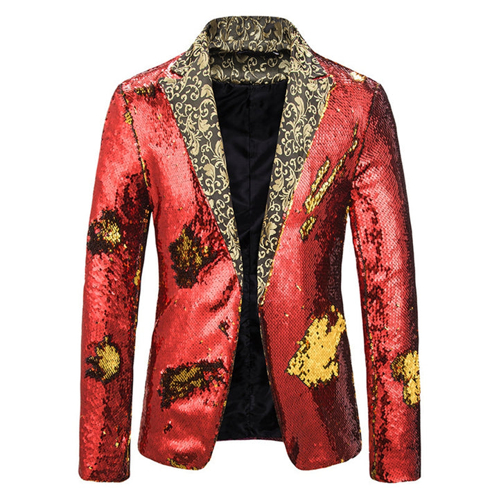 Tailored Fit Single Breasted Sequin Men&