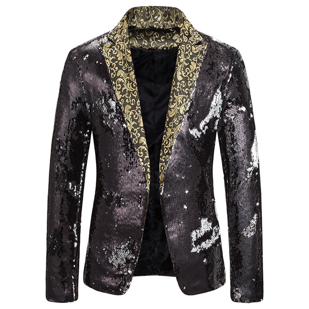 Tailored Fit Single Breasted Sequin Men&