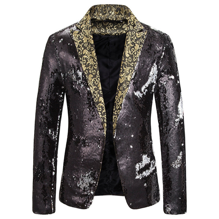Tailored Fit Single Breasted Sequin Men&