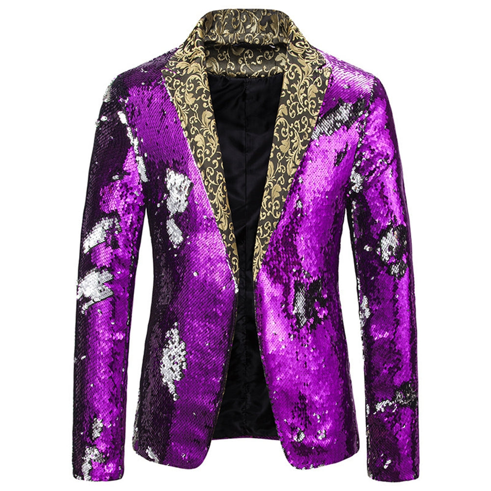 Tailored Fit Single Breasted Sequin Men&