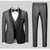 Tailored Fit Single Breasted One-Button 3 Pieces Patterned Men's Wedding Suits