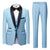 Tailored Fit Single Breasted One-Button 3 Pieces Patterned Men's Wedding Suits