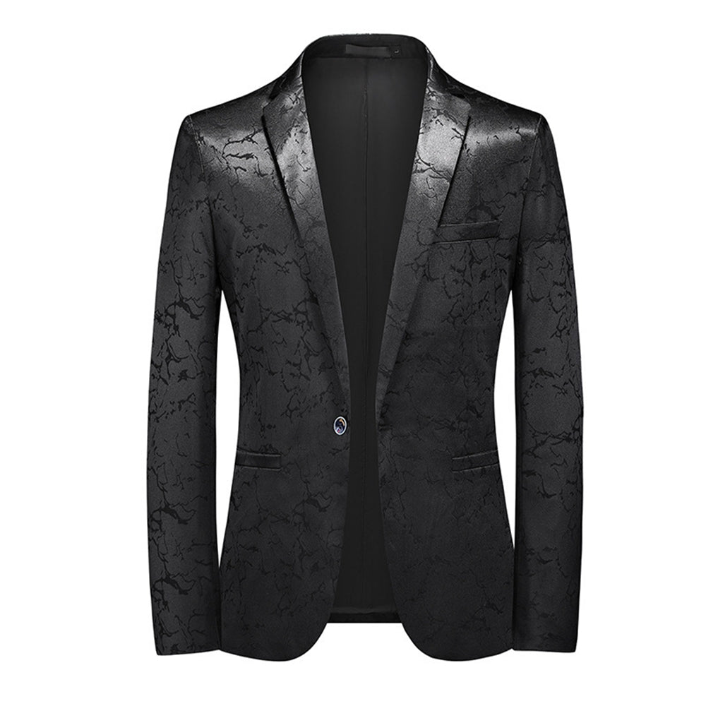 Tailored Fit Single Breasted One-Button Solid Colored Men&