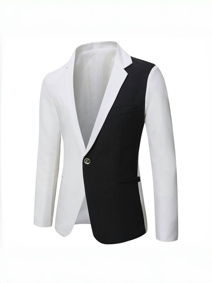 Tailored Fit Notched Lapel Single Breasted One-button Men&