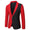 Tailored Fit Notched Lapel Single Breasted One-button Men's Party Jacket