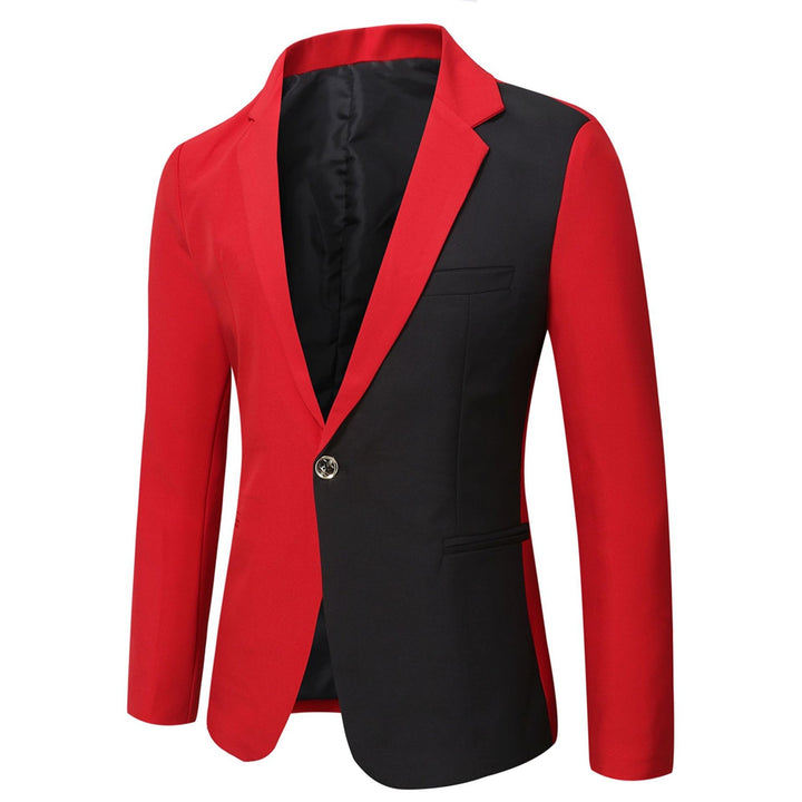 Tailored Fit Notched Lapel Single Breasted One-button Men&