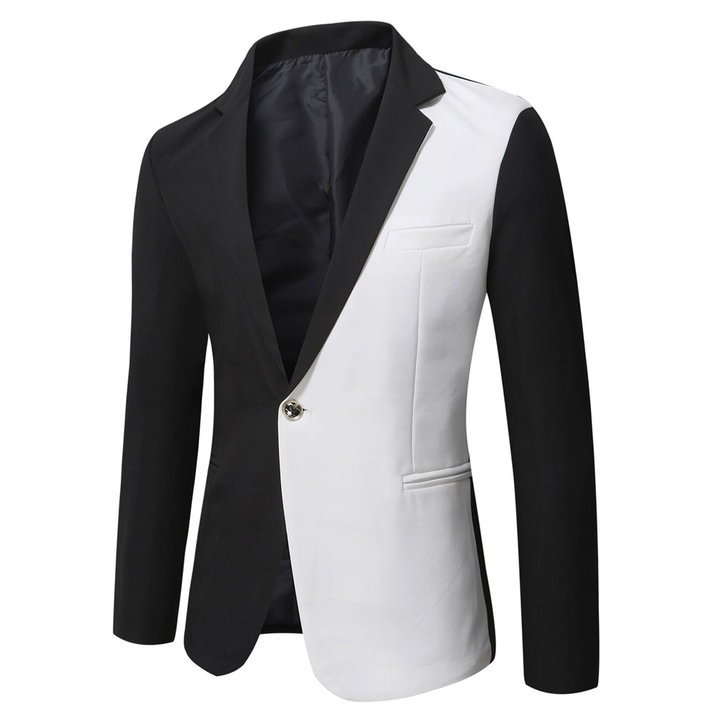 Tailored Fit Notched Lapel Single Breasted One-button Men&