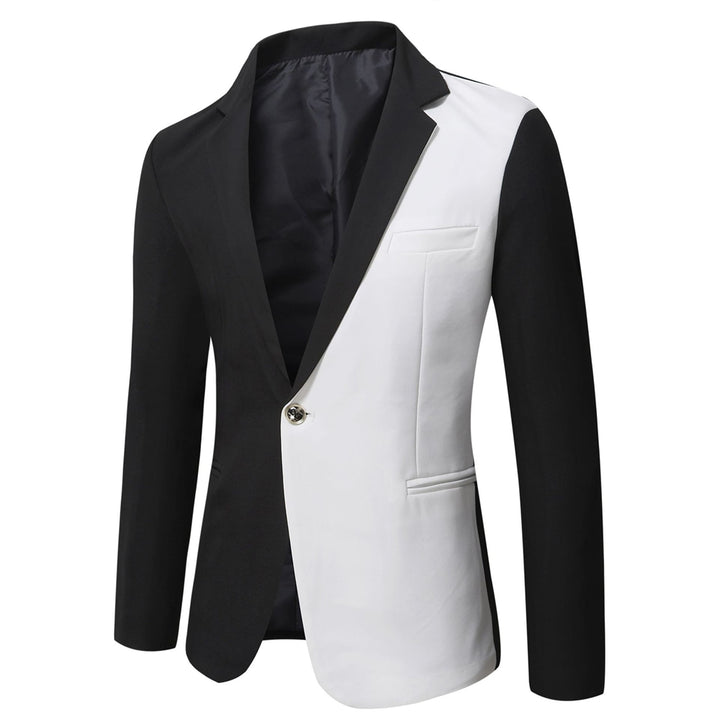 Tailored Fit Notched Lapel Single Breasted One-button Men&