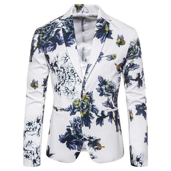 Tailored Fit Notched Lapel Single Breasted One-button Men&
