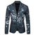 Tailored Fit Notched Lapel Single Breasted One-button Men's Party Jacket