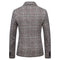Tailored Fit Notched Lapel Single Breasted One-button Striped Men's Party Jacket