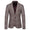 Tailored Fit Notched Lapel Single Breasted One-button Striped Men's Party Jacket