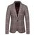 Tailored Fit Notched Lapel Single Breasted One-button Striped Men's Party Jacket