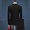 Tailored Fit Notched Lapel Single Breasted One-button 3 Pieces Patterned Men's Wedding Suits