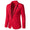 Tailored Fit Notched Lapel Single Breasted One-button Men's Party Jacket
