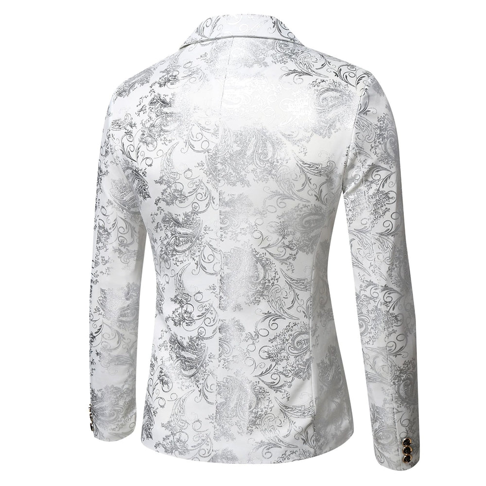 Tailored Fit Notched Lapel Single Breasted One-button Men&
