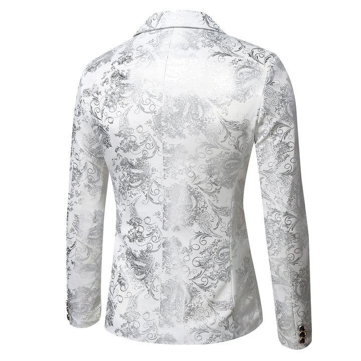 Tailored Fit Notched Lapel Single Breasted One-button Men&