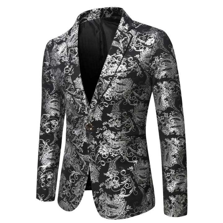 Tailored Fit Notched Lapel Single Breasted One-button Men&
